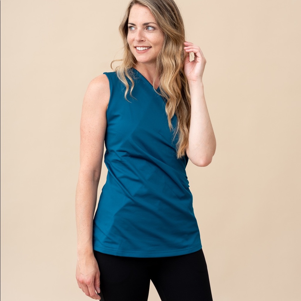 Sleeveless Cross Front Top